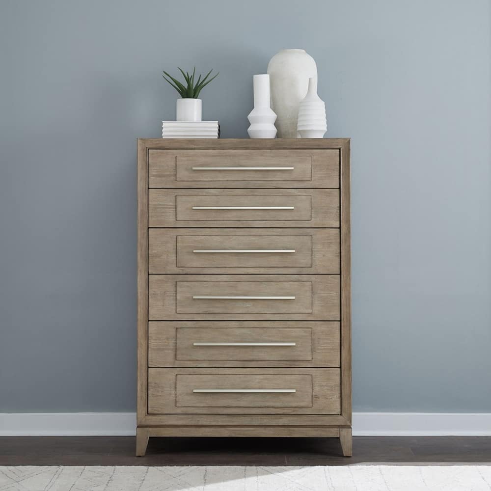 Liberty Furniture Brentwood Dresser, Mirror, or Chest in Sandstone Brown