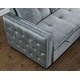 preview thumbnail 25 of 30, Morden Fort Velvet Reversible Sleeper Sectional Sofa L-Shape 3 Seat Sectional Couch with Storage