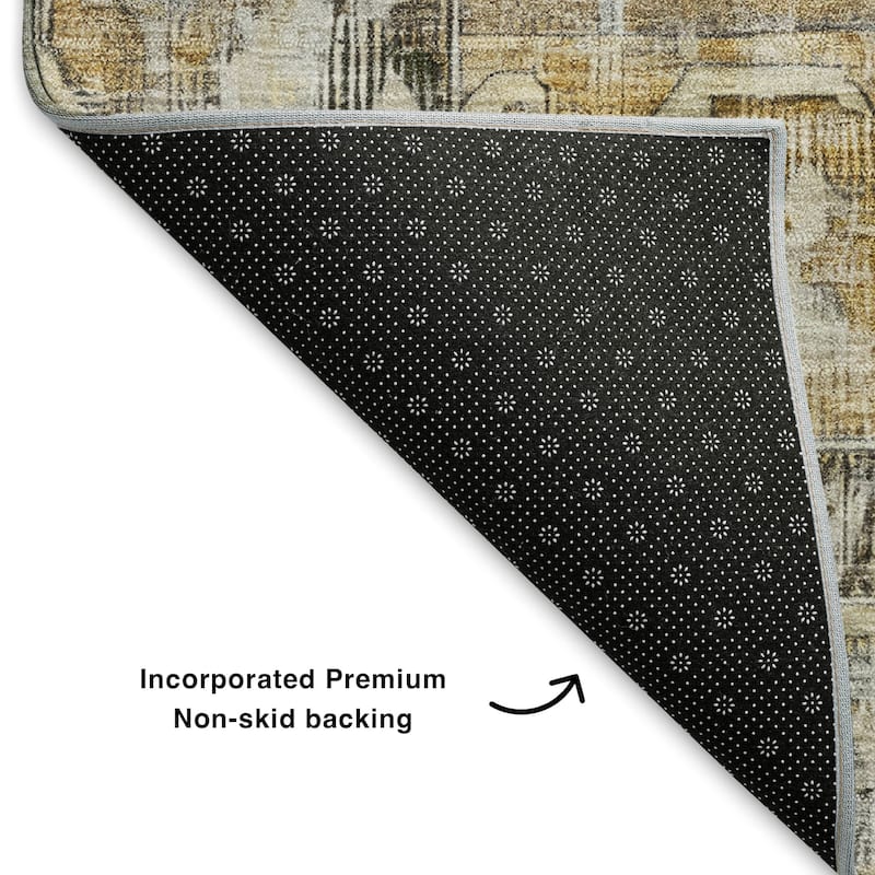 Premium Washable Super Soft Vintage Traditional Mayfield Rug