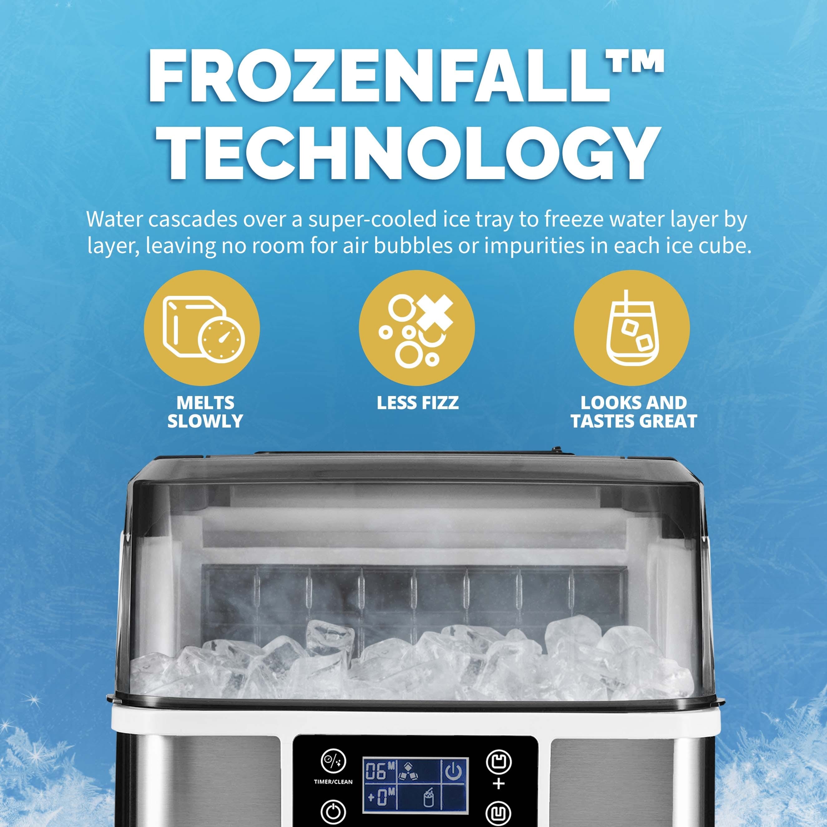 Newair 45lb. Nugget Countertop Ice Maker with Self-Cleaning Function,  Refillable Water Tank, and BPA-Free Parts - Bed Bath & Beyond - 35970691