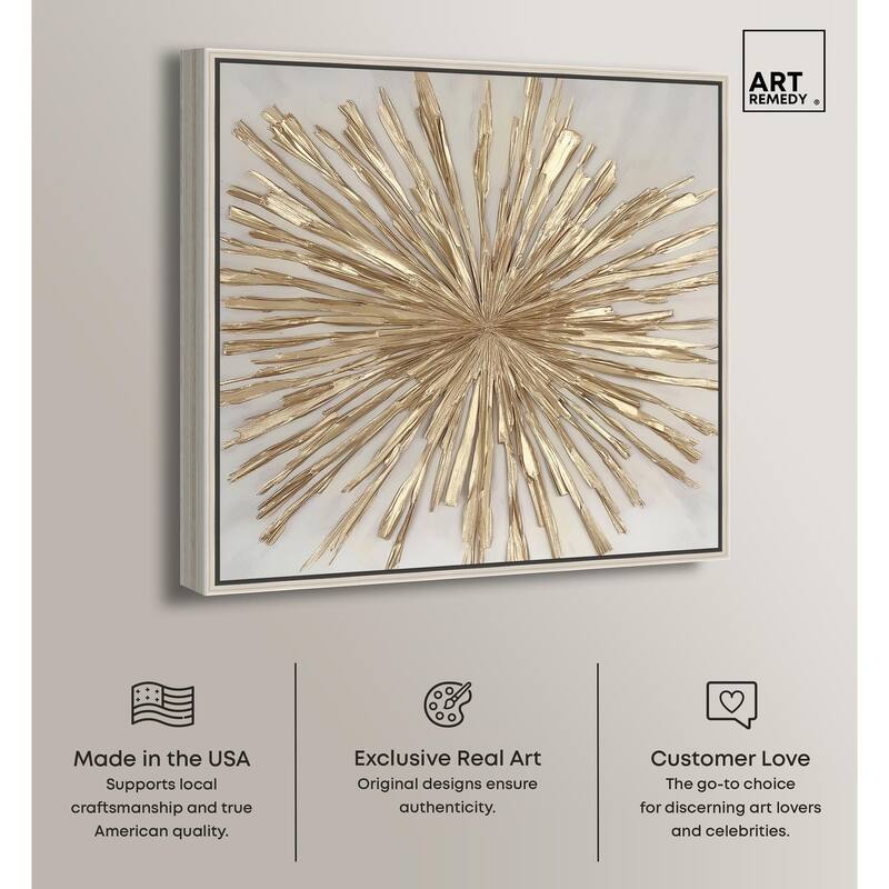 Golden Zenith Canvas by Art Remedy