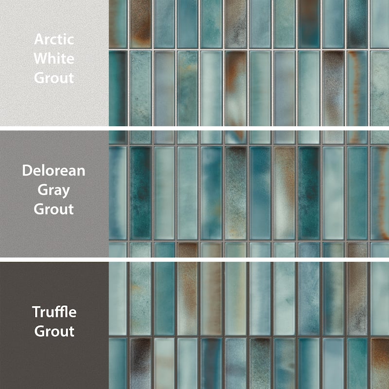 Merola Tile Borealis Aqua 5-7/8" x 11-3/4" Ceramic Wall Tile