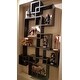 Danya B Espresso Intersecting Cube Shelves