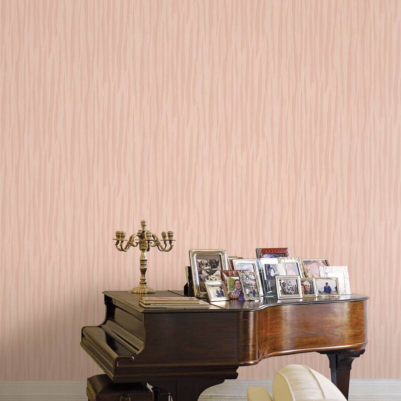 Galerie Wallcoverings Italian Design Italian Pleated Texture Vinyl on Non-woven Glitter/Shimmer Wallpaper Roll Double Width