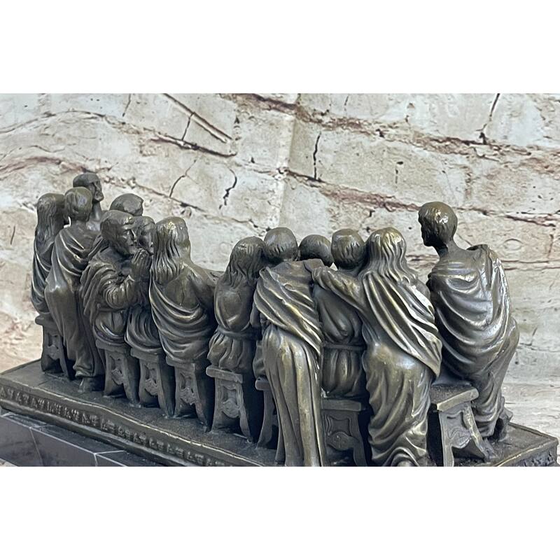 The Last Supper - Bronze Sculpture - Jesus Christ Religious Christian Decor