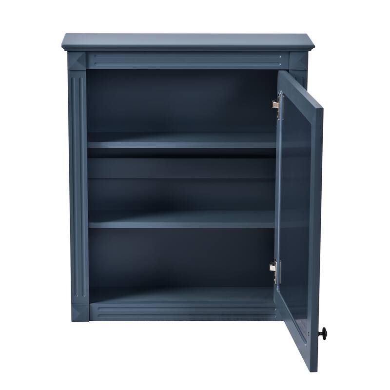 24'' x 27'' Wall Mounted Bathroom Storage Cabinet with Mirror, Medicine Cabinet with Height Adjustable Shelf
