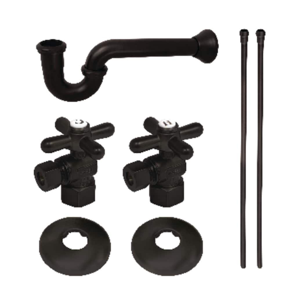 Gourmet Scape Plumbing Supply Kit with 1-1/2" P-Trap - 1/2" IPS Inlet x 3/8" Comp Oulet