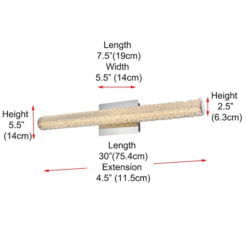 30 inch Adjustable LED Wall Sconce
