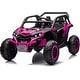 preview thumbnail 19 of 28, 24V Kids Ride On Utv,2-Seater 4WD Off Road Electric Vehicle with Remote Control Pink