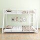 preview thumbnail 19 of 18, Twin over Full Size Metal Bunk Bed, Heavy-duty with Guardrail