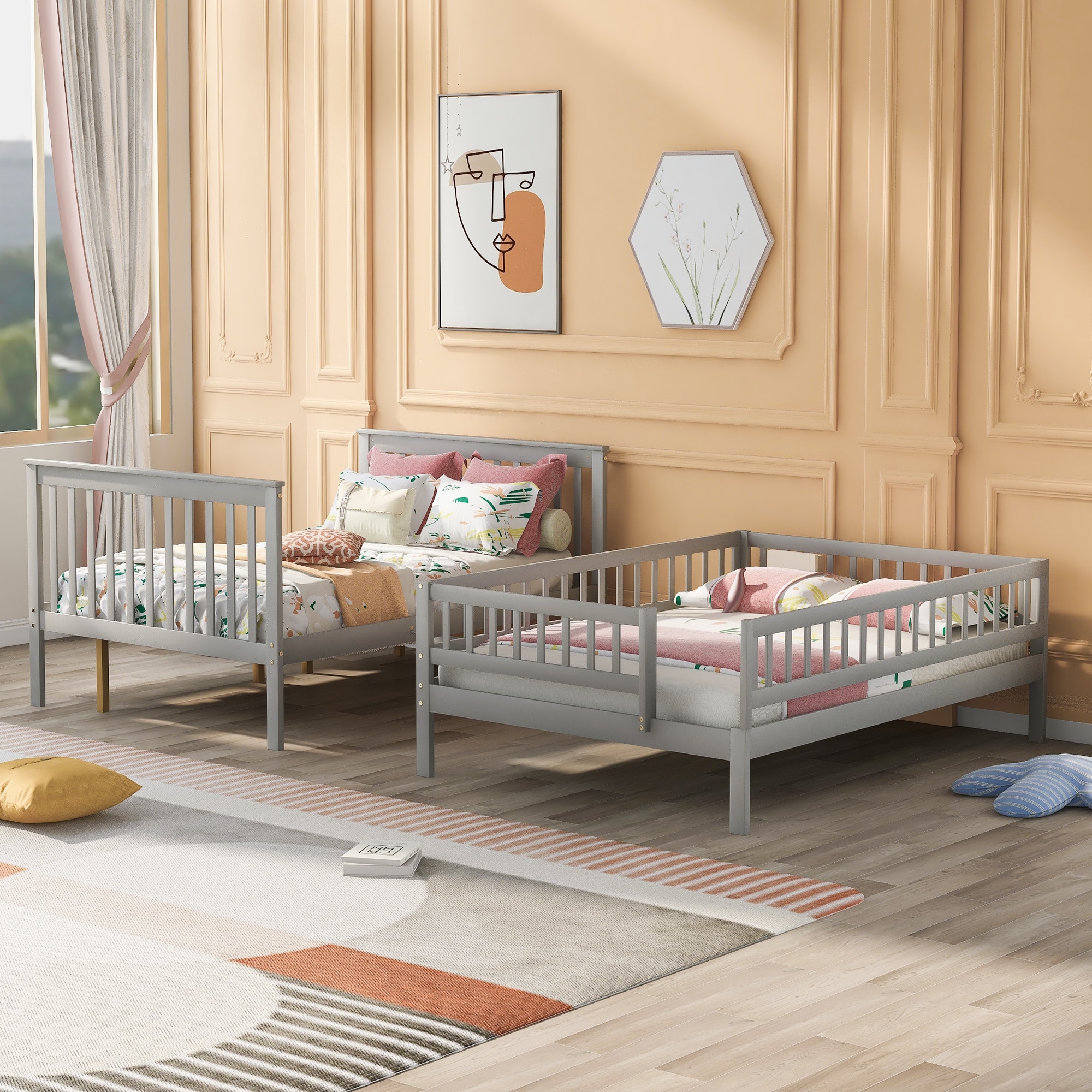 Detachable full size bunk beds hotsell