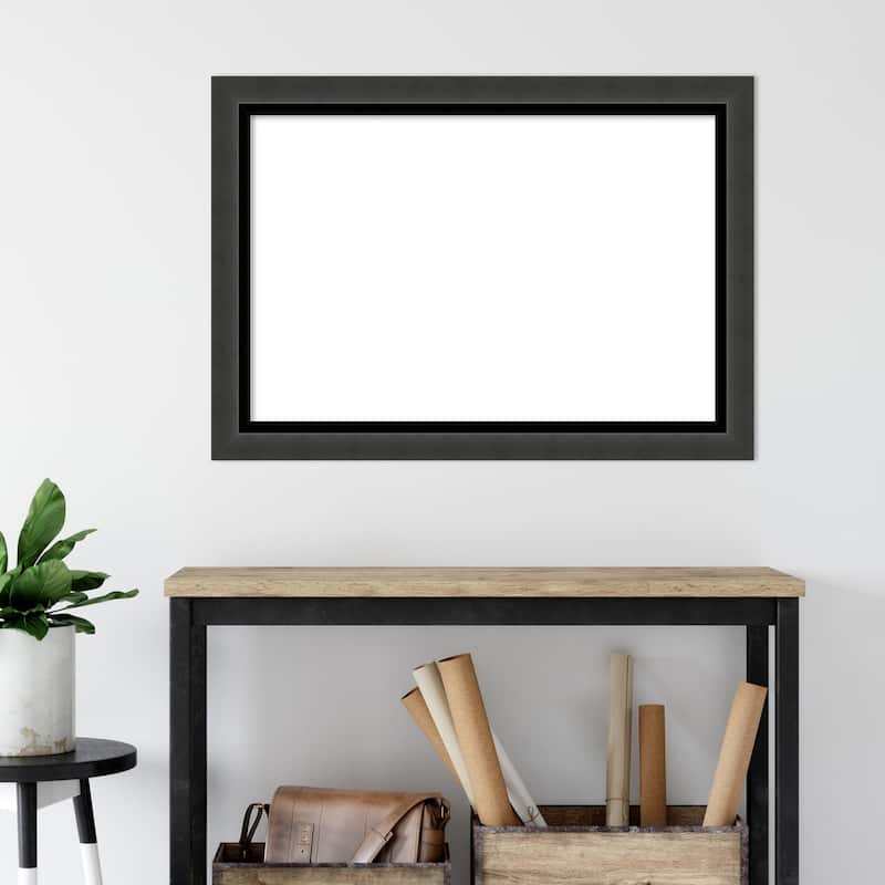Amanti Art Tuxedo Black Framed Dry Erase Magnetic Board