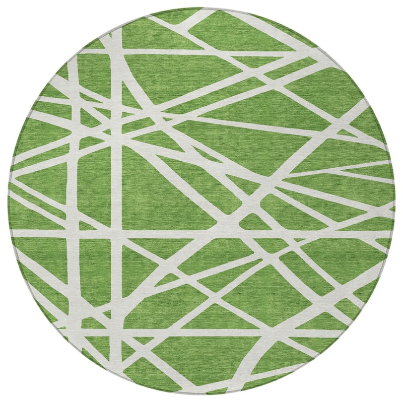 HomeRoots Geometric Transitional Rectangle Outdoor Rug