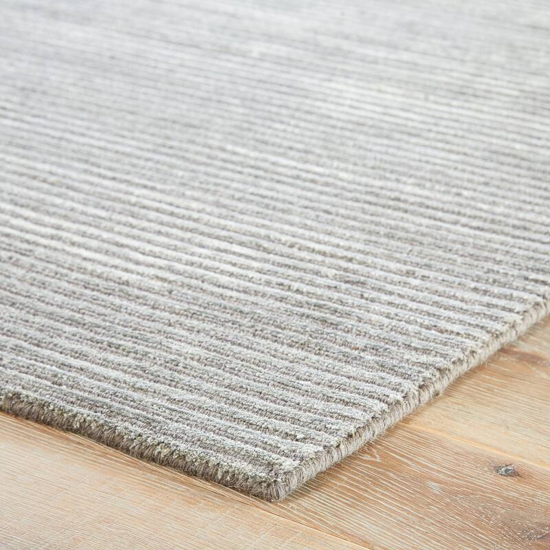 Phase Handmade Solid Color Textured Wool/ Viscose Area Rug