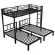 preview thumbnail 8 of 11, Detachable Triple Bunk Bed With Guardrails,Exchange Ladder