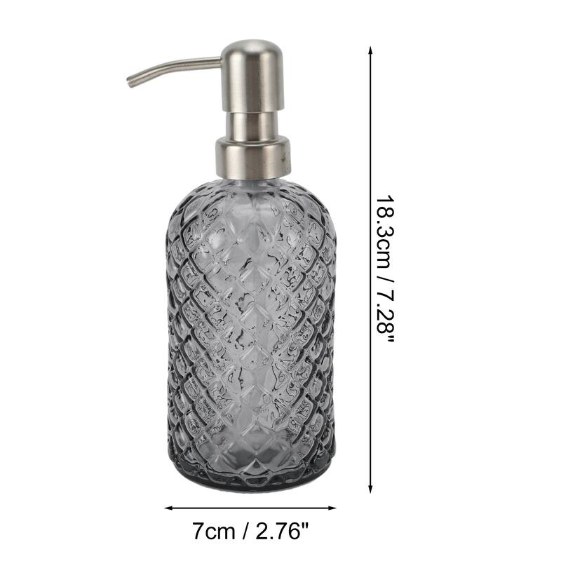 Simple Cylindrical Soap Pump Dispenser for Bath 400ml 1 Pcs