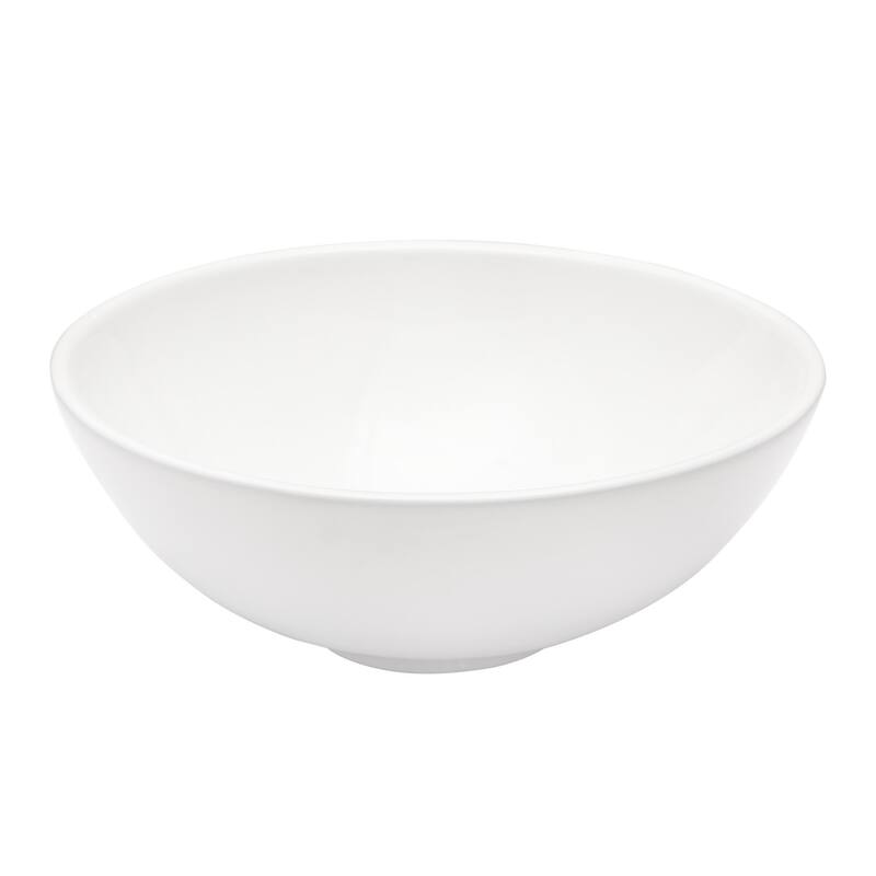 Lordear 16x16 Inch Round Bowl Vessel Sink Modern Bathroom Above Counter White Porcelain Ceramic Vessel Vanity Sink