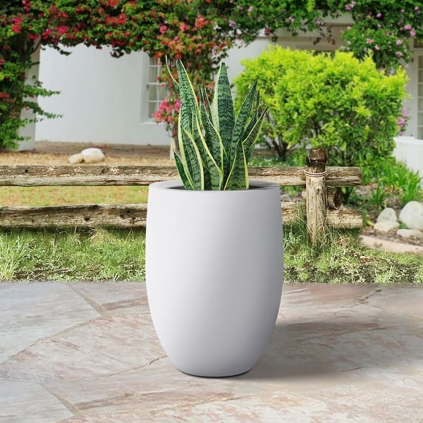 PLANTARA Round Concrete/Fiber