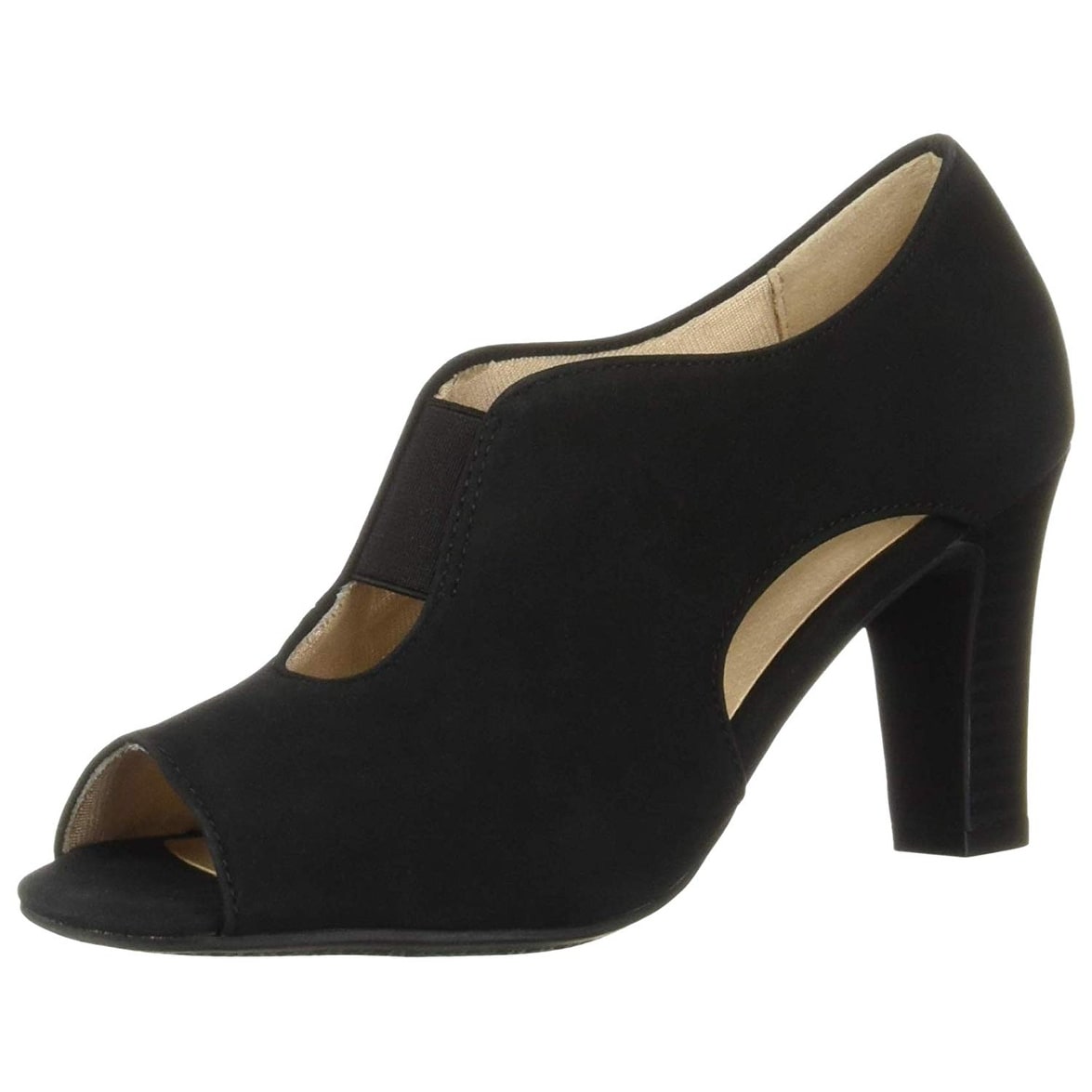 lifestride open toe pumps