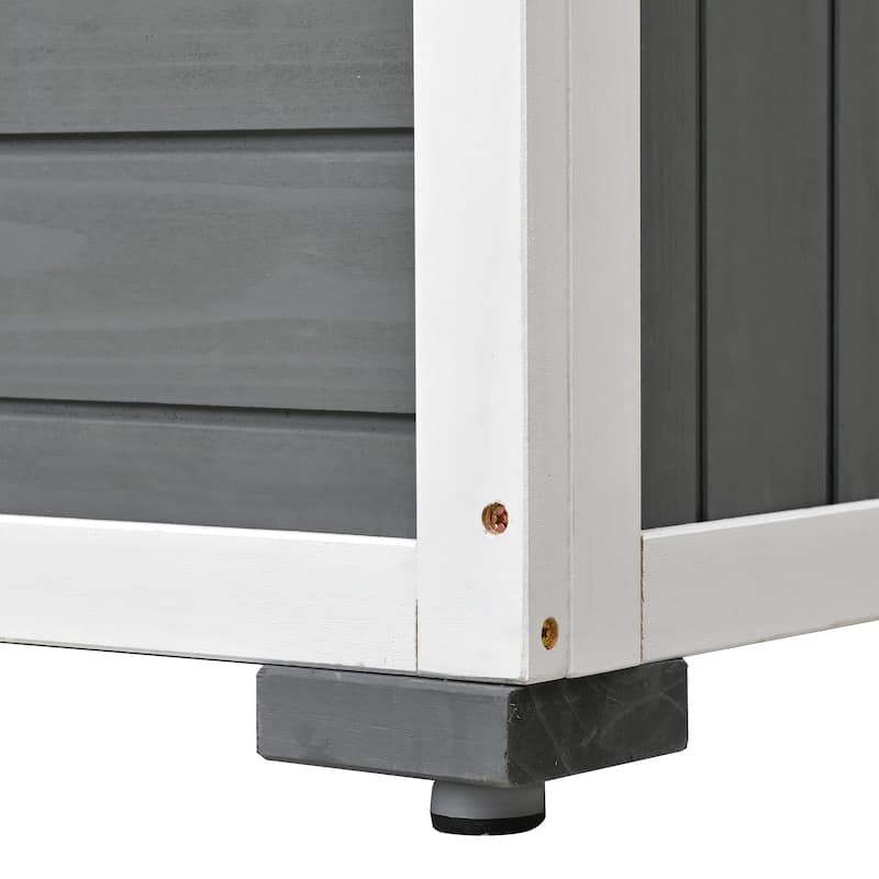 Garden Shed Storage Shed with Lockable Door and Adjustable Shelves, Weatherproof Asphalt Roof, Adjustable Foot Pads