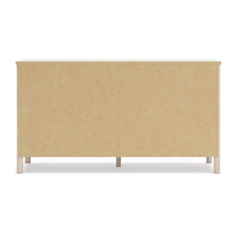 Signature Design by Ashley Cadmori Beige/White Dresser and Mirror