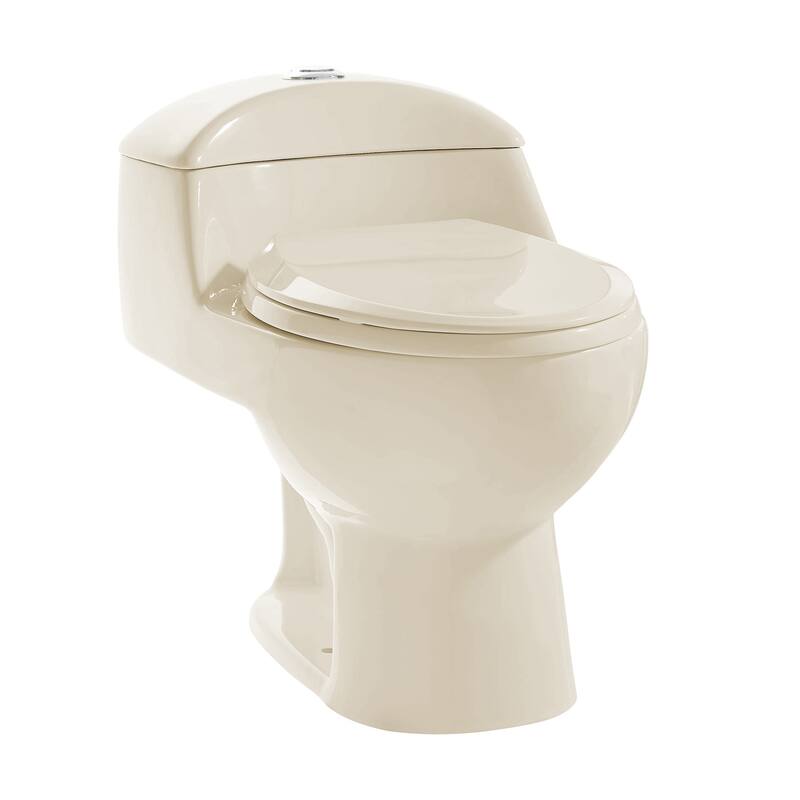 Chateau One Piece Elongated Dual Flush Toilet In Bisque 0.8/1.28 gpf
