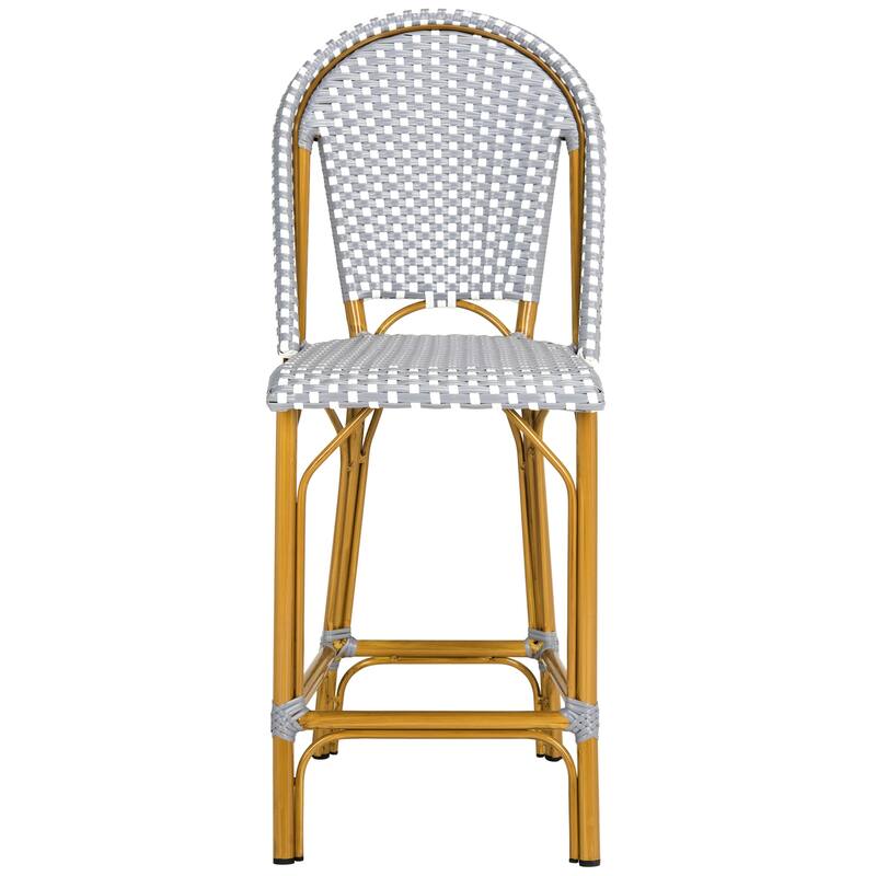 SAFAVIEH Outdoor Abigayle Indoor/Outdoor Bistro Counter Stool - 19Wx23Dx43H