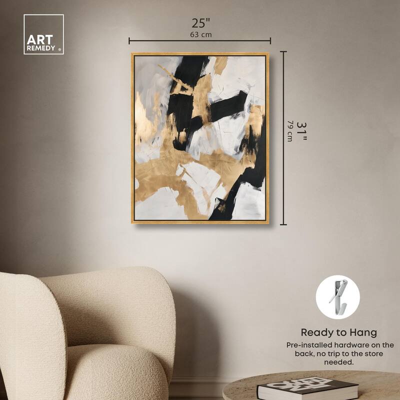 Cracked Gilt I Canvas by Art Remedy