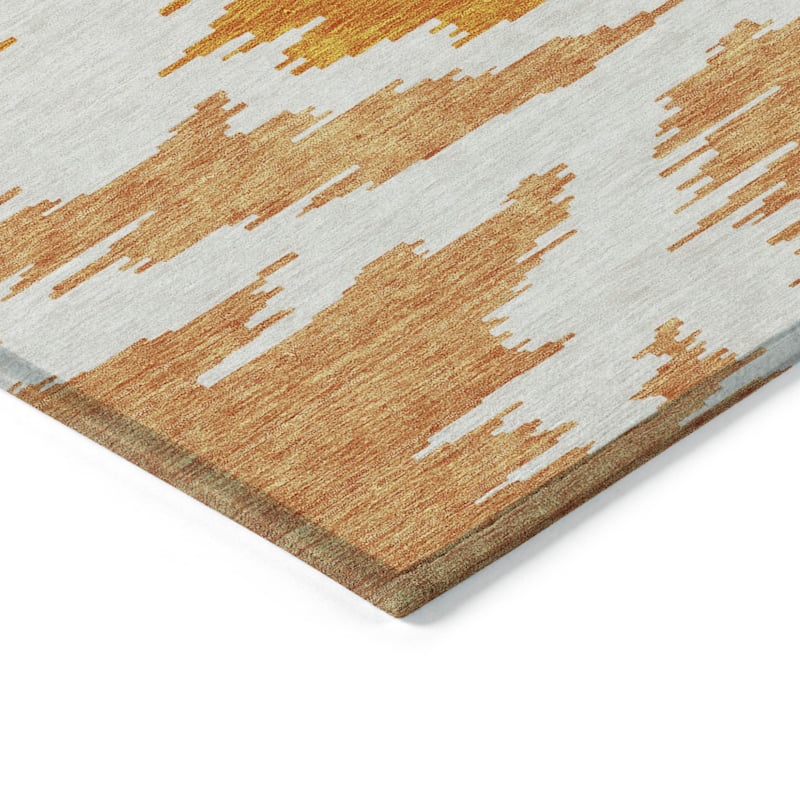 HomeRoots Abstract Transitional Rectangle Outdoor Rug