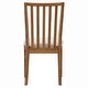 preview thumbnail 3 of 3, Simply Solid Bruckner Slatback Chair with Upholstered Seat - Pack of 2