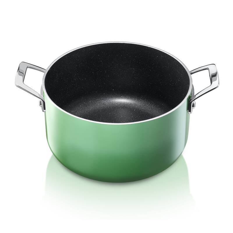 Granitestone Diamond 5 Quart Stock Pot Gradient Nonstick Pasta Pot with Lid