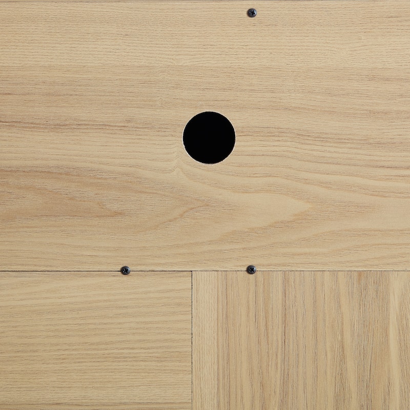 58 Inch Embossed Pattern TV Stand for TVs up to 65 Inch, Media Console with Sliding Door, Open Storage & Cable Management