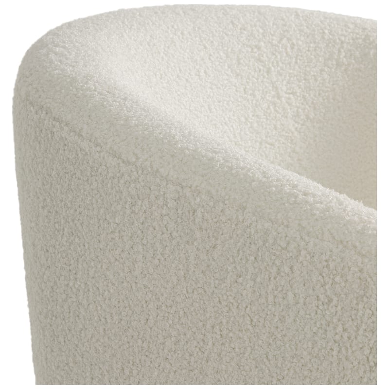 Bayville Sherpa Polyester Upholstered Faux Shearling Barrel Chair - (Set of 2)