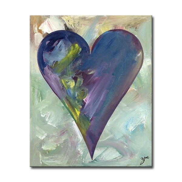 slide 1 of 6, 'Connor' Heartwork Wrapped Canvas Wall Art