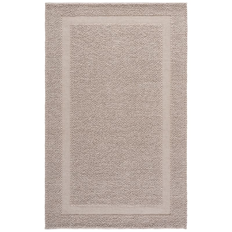 SAFAVIEH Handmade Natura Mehroo Casual Wool Rug - 4' x 6' - Beige