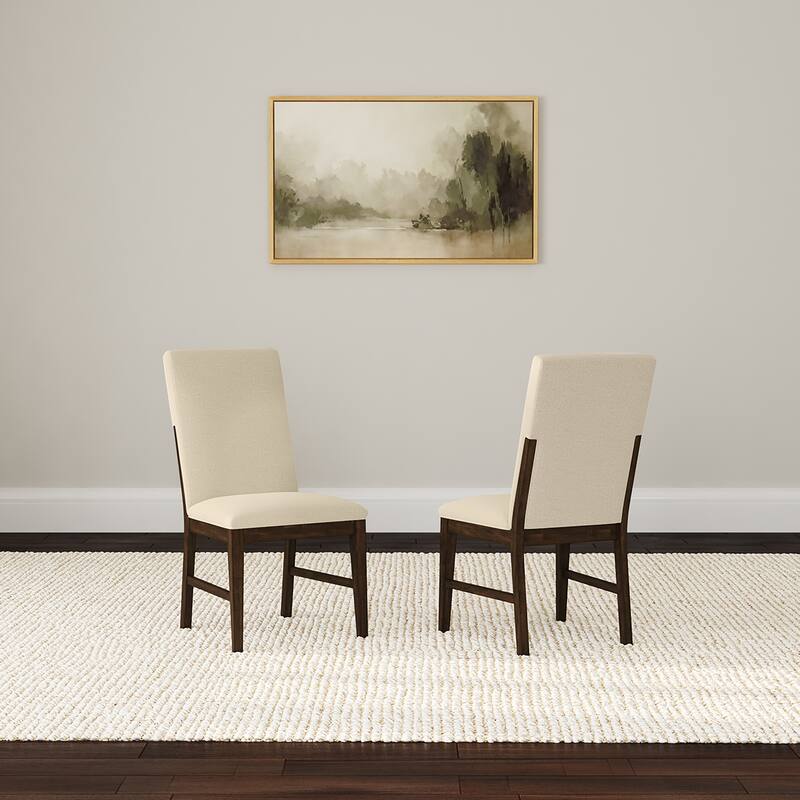 Simply Solid Doretta Dining & Server Set with Upholstered Seating