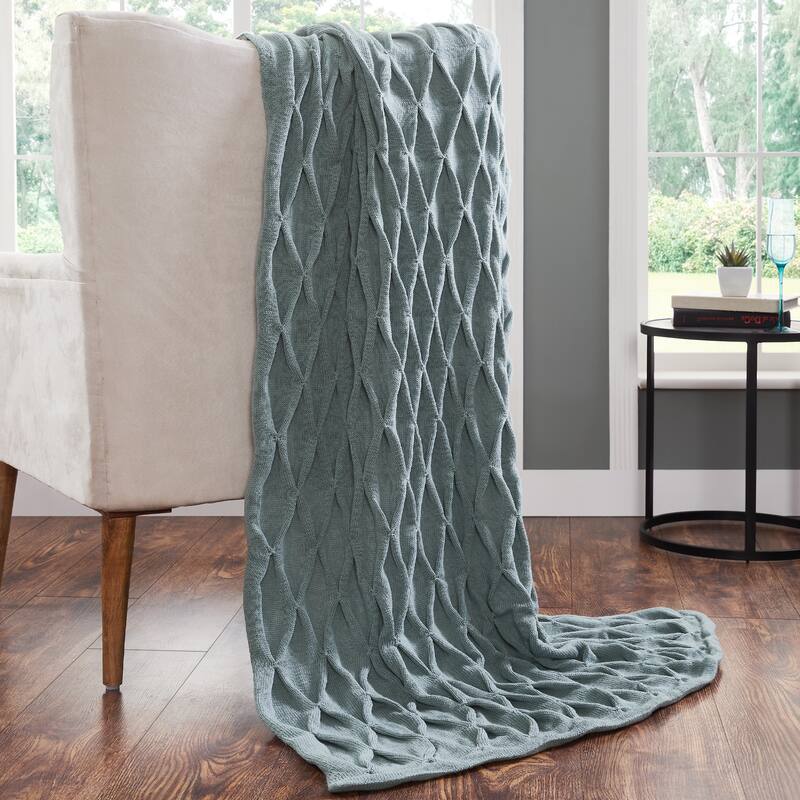 Modern Threads Samira 100-Percent Acrylic Throw 50 x 60 - Ivy