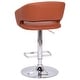 preview thumbnail 139 of 178, Vinyl Adjustable Height Barstool with Rounded Mid-Back