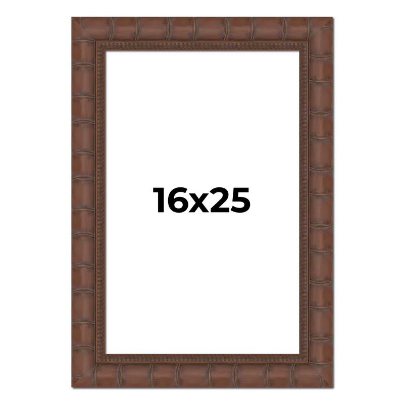 16x25 Frame Pewter Solid Wood Picture Frame Width 1.625 Inches | Interior Frame Depth 0.6875 Inches