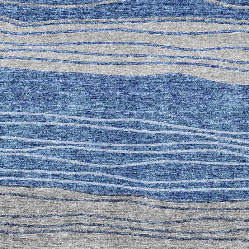 HomeRoots Striped Transitional Rectangle Outdoor Rug