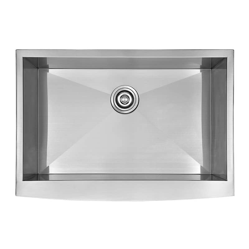 Luxier AFS30-18Z 30 in. Stainless Steel Apron Farmhouse Kitchen Sink