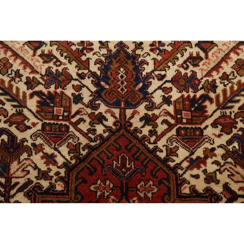 Vegetable Dye Palace Size Heriz Persian Area Rug Handmade Wool Carpet - 10'3" x 18'5"