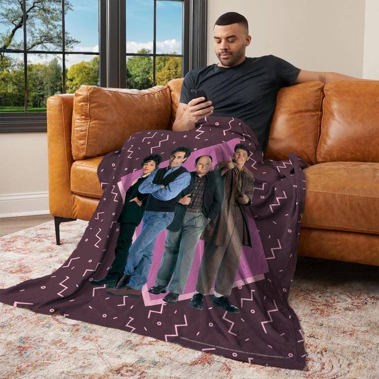 Seinfeld The Gang Silk Touch Throw Blanket