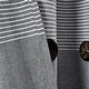 preview thumbnail 6 of 16, Lush Decor Farmhouse Button Stripe Yarn Dyed Woven Cotton Shower Curtain