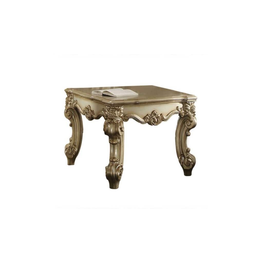26" Contemporary Square Wood Side Table with 4-Leg Base for Living Room Bedroom or Office Use - 26" H x 26" W x 26" L