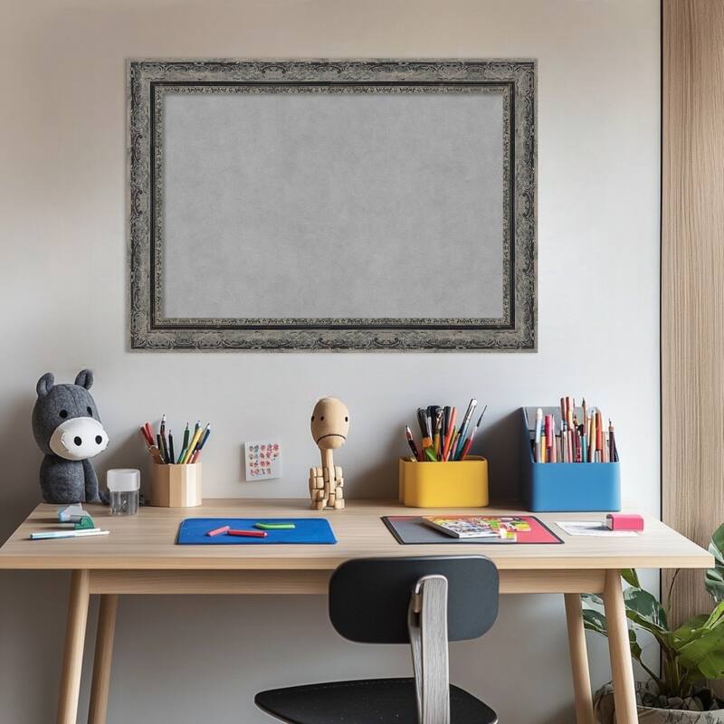 Amanti Art Filigree Gloss Black Framed