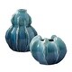 preview thumbnail 1 of 2, Uttermost Ocean Wave Outdoor Glazed Vases Set/2