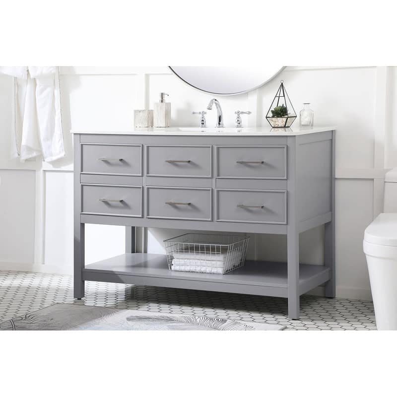 Elegant Lighting VF19048 Sinclaire 48" Free Standing Single Basin