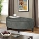 preview thumbnail 13 of 11, Adeco Half Moon Storage Ottoman Lift Top Entryway or Bed Bench