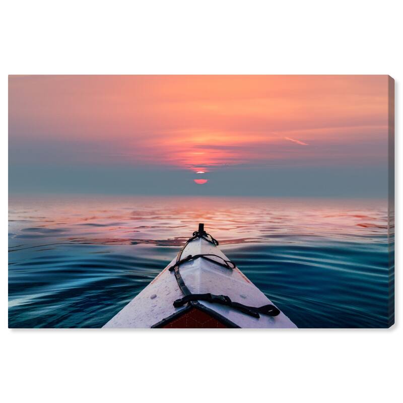 Wynwood Studio Canvas Nautical and Coastal On my way there Blue and Nautical & Coastal Wall Art Canvas Print